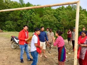 खेलकुद क्षेत्रमा अध्यक्ष तामाङको सकृयता,निर्माणधिन खेलकुद मैदान अवलोकन