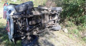 बोलेरो गाडी दुर्घटनामा चार जना घाईते